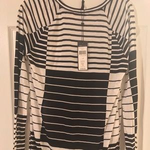 BCBG Stripe Hi/Low Top NWT